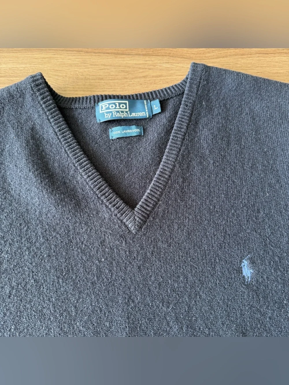 Polo Ralph Lauren Wool Navy Sweater Vest